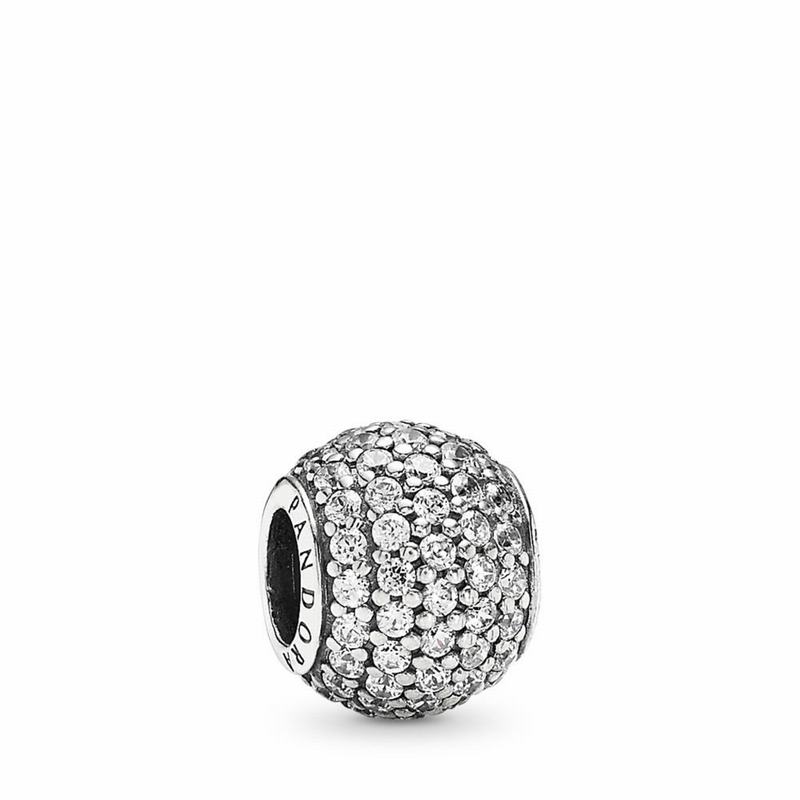 Pandora Pavé Lights Charm Ireland - Sterling Silver/Cubic Zirconia - 247503ZVH